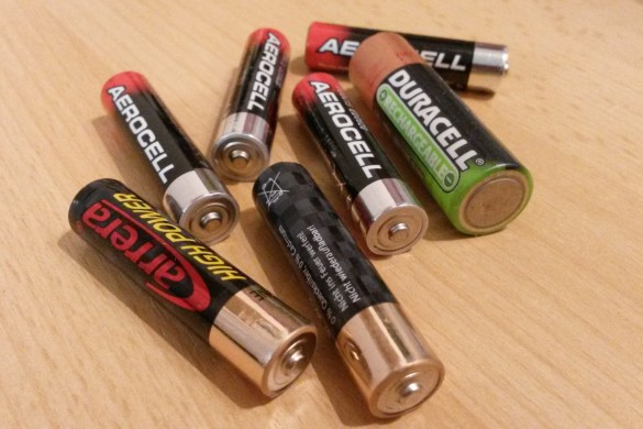 empty batteries